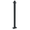 Ornamental bollard | Series 468B | � 60 mm | stationary, to be fixed by plugswith base plate 100 x 150 mm | without lock | with 2 eyelets